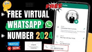 Fake Whatsapp number 2024 | fake number se whatsapp kaise chalaye | whatsapp fake id kaise banaye