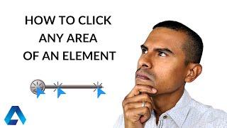 How to click a given point of an element in Selenium | automateNow