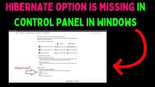 How to Fix Hibernate Option is Missing in Control Panel on Windows 11