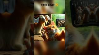 Selfie Lover cat ️|cat story|aicat|#cat #aicat #story #sad #meow #youtubeshorts #yt #shorts#miaw