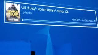 CALL OF DUTY MODERN WARFARE WARZONE UPDATE VERSION 1.26 DOWNLOADING FIXS PS4 PLAYSTATION 4 8/24/2020