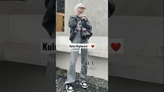 celana kulot jeans highwaist korean style terlaris shopee haul #short #youtubeshort