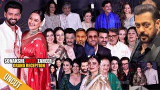 UNCUT - Sonakshi Sinha weds Zaheer Iqbal | Grand Reception | Salman Khan, Kajol, Rekha, Family