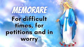 The Memorare Prayer - For difficult times and petitions #Mother #MotherMary