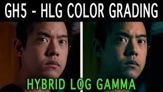 GH5 Color Grading Hybrid Log Gamma (HLG)