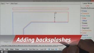 Laser Templator - Adding Backsplashes