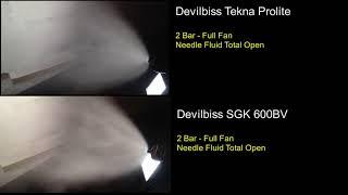 Devilbiss 600 BV x Tekna Prolite - Atomisation Test