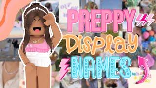 15+ PREPPY Display Names FOR ROBLOX