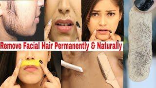 How to Remove Facial Hair Permanently%Naturally At Home No PainNo Gelatin Be Natural