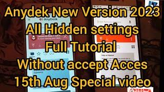 Anydesk New Version all Setting 2023|| Auto Accept Request | Anydesk Without Permission