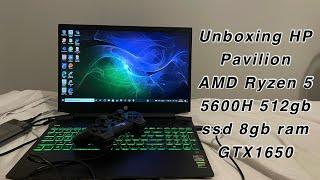 Unboxing Hp Pavilion Gaming Laptop Amd Ryzen 5 5600H in 2021(ASMR)