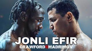 ISROIL MADRIMOV KROUFORD JONLI EFIR ISROIL MADRIMOVNING JANGGI ISROIL MADRIMOV BOKS JONLI EFIR