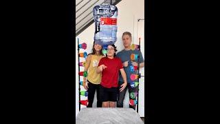 Huge Bottle Flip Challenge #familygame #challenge #prizes #fun #reels