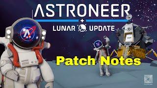 Astroneer Lunar Update Patch Notes