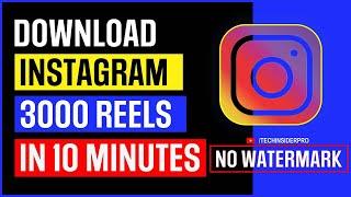 Bulk download Instagram Reels & Videos 2024 ( New Method) | Instagram reels download kaise kare #how