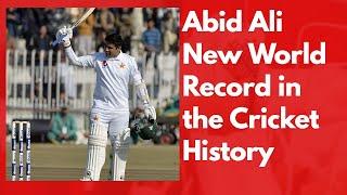 Abid Ali created New World Record in Cricket History