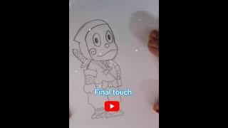 Ninja Hattori Drawing #Shots ||Learn With Fun By Stuti||