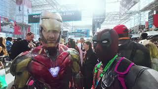 DEADPOOL MEETS IRON MAN FRANKLY BUILT NEW YORK COMIC CON