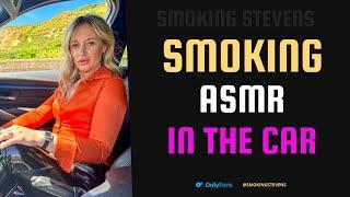 Smoking ASMR In The Car