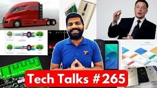 Tech Talks #265 - RCom 299 Plan, No Battery Phone, Mi 5X India, Tesla truck, LG V30, 160$ Fidget