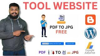 Tool Website In Blogger 2024 | PDF To JPg Convertor Script | Blogger tool Website 2024 | Tool Script
