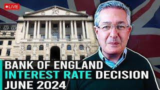 Bank of England Interest Rate Decision June 2024 - My Take