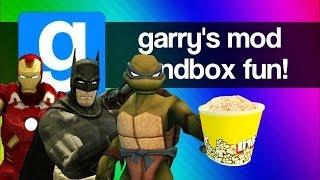 Gmod Sandbox Funny Moments - Minecraft Steve, Terminator, Bane, Player Resizer (Garry's Mod Fun)