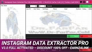 Instagram Data Extractor Pro v3.0 Full Activated – Discount 100% OFF - earnz4link