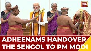 Adheenams Handover Sengol To PM Modi, A Day Before The Inauguration Ceremony Of New Parliament