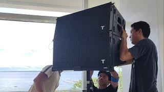 Lights and Sound System setup at Chateau by the sea and Tambuli Beach by SDSS vlog