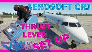 Thrustmaster TCA Throttle Aerosoft CRJ Setup Guide! MSFS with a Real Airbus Pilot