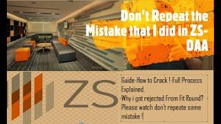 ZS Associate  D.A.A Profile Guide | Don't Repeate the mistake that i did in ZS | Informatica Hub