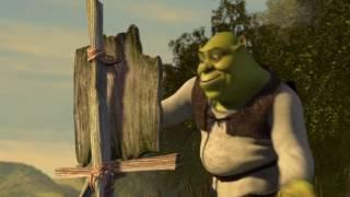 Shrek reversed at 10000% speed but the All Star intro is normal speed