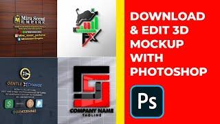How to Download and Edit 3D Logo Mockup | Photoshop Tutorial 2023