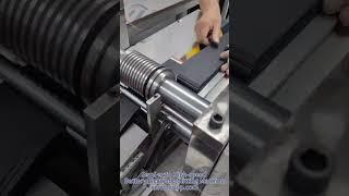 Semi-auto battery electrode slitting/cutting machine | xiaowei new energy #batteryproduction