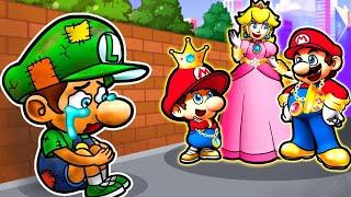 Poor Baby Luigi - Is Rich Baby Mario Family Happy? | Funny Animation | The Super Mario Bros. Movie