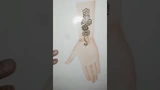 Front Hand Easy Mehndi Design #shorts #shortsfeed #trendingvideo