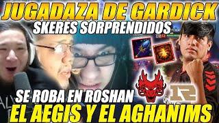 SKERES SORPRENDIDOSX JUGADA DE GARDICK EN ROSHAN CONTRA ROYAL NEVER, SE ROBA EL AEGIS Y EL AGHANIM