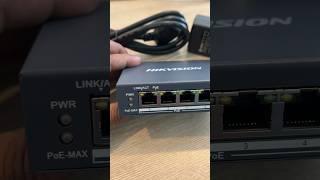 HIKVISION 4+1 port PoE Switch DS-3E0505P-E/M #hikvision #poeswitch #ipcam #technology