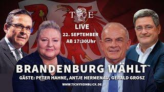 Entscheidungswahl in Brandenburg: Die Tichys Einblick Wahlsendung