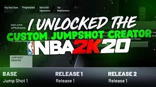 I UNLOCKED THE CUSTOM JUMPSHOT CREATOR IN NBA 2K20! HOW TO GET BEST JUMPSHOTS & BADGES IN MYCAREER