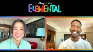 "Elemental" new interview with actors Leah Lewis & Mamoudou Athie - Disney/Pixar