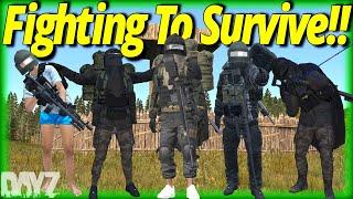 We Build A Huge Tower Base To Defend Ourselves!! DayZ Rearmed