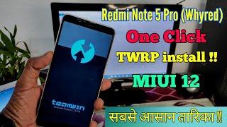 Redmi Note 5 Pro One Click TWRP installer | install TWRP just in one Click | Whyred |