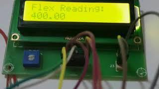 FLEX SENSOR INTERFACING |  WITH | ARDUINO UNO | LCD DISPLAY