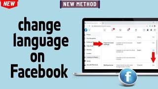 How to change language on Facebook Laptop/PC 2024 [ Easy Way ]