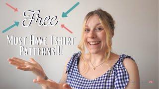 8 FREE  T-Shirt Sewing Patterns You Need In Your Life