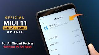 Trick to get Official MIUI 11 Global Stable Update On Any Xiaomi Miui Device | Without PC or Root 