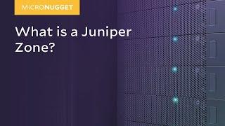 MicroNuggets: Juniper Zone Explained