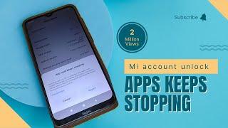 Redmi App vault, gboard, security keep stopping problem Solved / Redmi 8A mi account remove